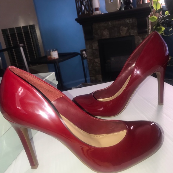 Jessica Simpson Shoes - Jessica Simpson Ruby Red Patent Calie Pumps
